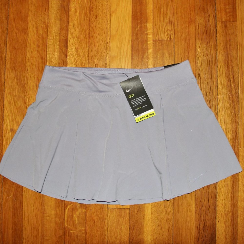 Nike Dri-Fit Club Tennis Skirt Womens L Indigo Haze Skort